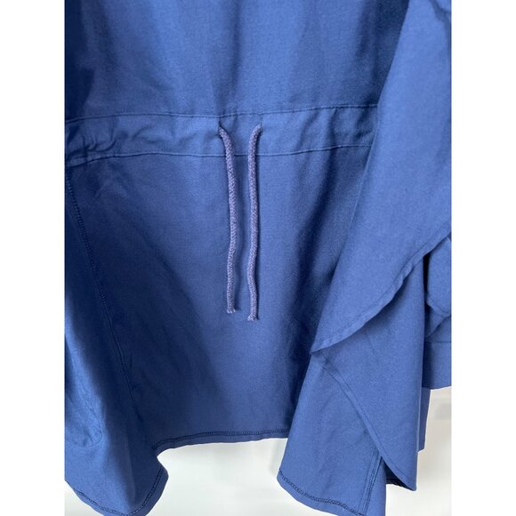Zanzea Collection Drawstring Waist Drape Jacket Plus Size 5XL Roll Sleeve Blue - Picture 5 of 9